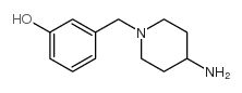 3-[(4-氨基哌啶-1-基)甲基]苯酚结构式
