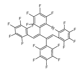 1,2,3,4-tetrakis(pentafluorophenyl)-1,3-butadiene结构式