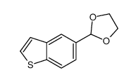 2-(苯并[b]噻吩-5-基)-1,3-二氧戊环结构式