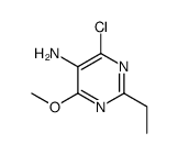 4-chloro-2-ethyl-6-methoxypyrimidin-5-amine Structure