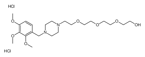 2-[2-[2-[2-[4-[(2,3,4-trimethoxyphenyl)methyl]piperazin-1-yl]ethoxy]ethoxy]ethoxy]ethanol,dihydrochloride结构式
