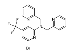 N,N-bis(2-pyridylmethyl)-6-bromo-4-(trifluoromethyl)-2-pyridylamine Structure