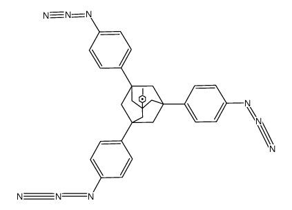 1-(4-iodophenyl)-3,5,7-tris(4-azidophenyl)adamantane Structure