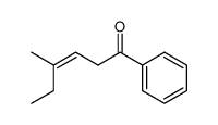 (Z)-1-phenyl-4-methyl-3-hexen-1-one结构式