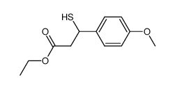 4-Methoxy-β-mercapto-hydrozimtsaeure-aethylester Structure