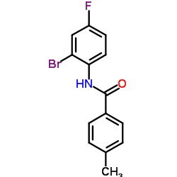 N-(2-Bromo-4-fluorophenyl)-4-methylbenzamide Structure