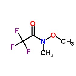 N-甲氧基-N-甲基-2,2,2-三氟乙酰胺结构式