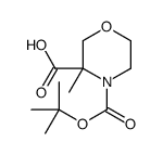 N-Boc-3-甲基吗啉-3-甲酸结构式