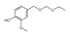 4-((ethoxymethoxy)methyl)-2-methoxy phenol结构式