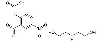 2-(2,4-dinitrophenyl)sulfanylacetic acid, 2-(2-hydroxyethylamino)ethan ol结构式