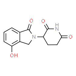 3-(7-hydroxy-3-oxo-1H-isoindol-2-yl)piperidine-2,6-dione structure