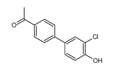 1-[4-(3-chloro-4-hydroxyphenyl)phenyl]ethanone结构式