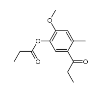 propionyloxy-5 methoxy-4 methyl-2 propiophenone Structure