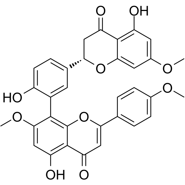 罗汉松黄烷酮结构式
