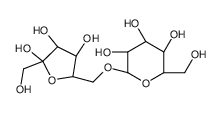 6-O-α-D-Galactopyranosyl-D-fructofuranose Structure