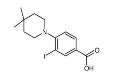 4-(4,4-二甲基哌啶-1-基)-3-碘苯甲酸结构式