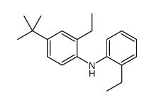 4-tert-butyl-2-ethyl-N-(2-ethylphenyl)aniline结构式