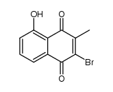 2-bromo-5-hydroxy-3-methyl-[1,4]naphthoquinone结构式