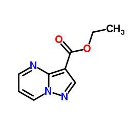 吡唑并[1,5-a]嘧啶-3-羧酸乙酯结构式