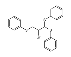 2-bromo-1,1,3-tris(phenylthio)propane结构式