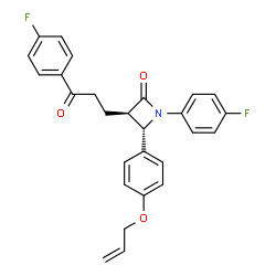 (3R,4S)-4-(4-(烯丙氧基)苯基)-1-(4-氟苯基)-3-(3-(4-氟苯基)-3-氧代结构式