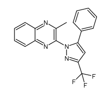 1-(3-methylquinoxalin-2-yl)-5-phenyl-3-trifluoromethyl Structure