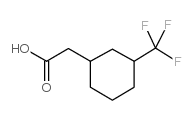 3-(三氟甲基)环己基乙酸结构式