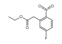 4-Fluoro-2-(ethoxycarbonylmethyl)nitrobenzene Structure