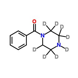 1-Benzoylpiperazine-d8 Structure