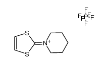 2-piperidino-1,3-dithiolium hexafluorophosphate结构式