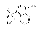 4-氨基-1-萘磺酸钠结构式