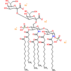 Di[3-deoxy-D-Manno-octulosonyl]-lipid A (amMonium salt) structure