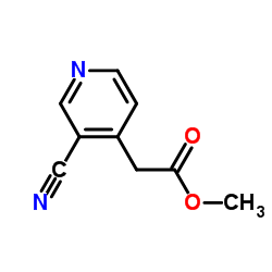 2-(3-氰基吡啶-4-基)乙酸甲酯结构式