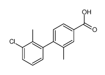 4-(3-chloro-2-methylphenyl)-3-methylbenzoic acid结构式