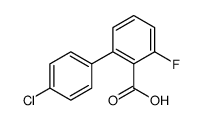 2-(4-氯苯基)-6-氟苯甲酸结构式