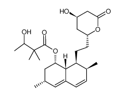 (Rac)-3′-Hydroxy simvastatin结构式