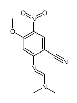 N'-(2-氰基-5-甲氧基-4-硝基苯基)-N,N-二甲基甲酰胺结构式