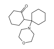 2-(1-morpholinocyclohexyl)cyclohexanone结构式