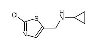 N-((2-氯噻唑-5-基)甲基)环丙胺结构式