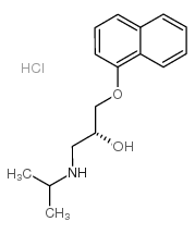 (R)-(+)-普奈洛尔 盐酸盐结构式