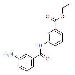 3-(3-氨基苯甲酰胺基)苯甲酸乙酯结构式