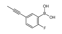 (2-Fluoro-5-(prop-1-yn-1-yl)phenyl)boronic acid Structure