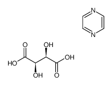 pyrazine (2R,3R)-2,3-dihydroxysuccinate结构式