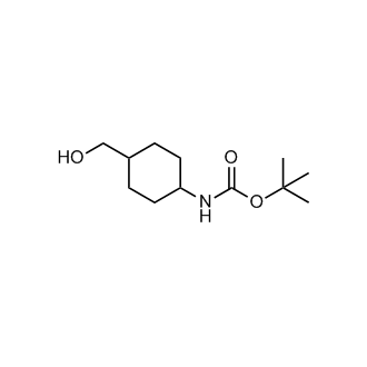 (4-(羟甲基)环己基)氨基甲酸叔丁酯结构式