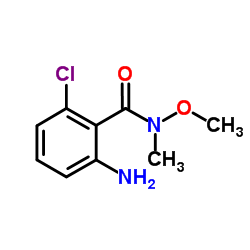2-Amino-6-chloro-N-methoxy-N-methylbenzamide Structure
