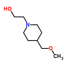 2-[4-(Methoxymethyl)-1-piperidinyl]ethanol Structure