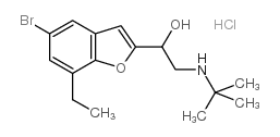 5-Bromobufuralol Hydrochloride结构式
