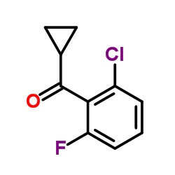 (2-Chloro-6-fluorophenyl)(cyclopropyl)methanone结构式