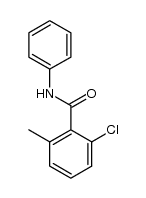 2-氯-6-甲基-N-苯基苯甲酰胺结构式