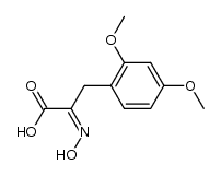 (Z)-3-(2,4-dimethoxyphenyl)-2-(hydroxyimino)propanoic acid结构式